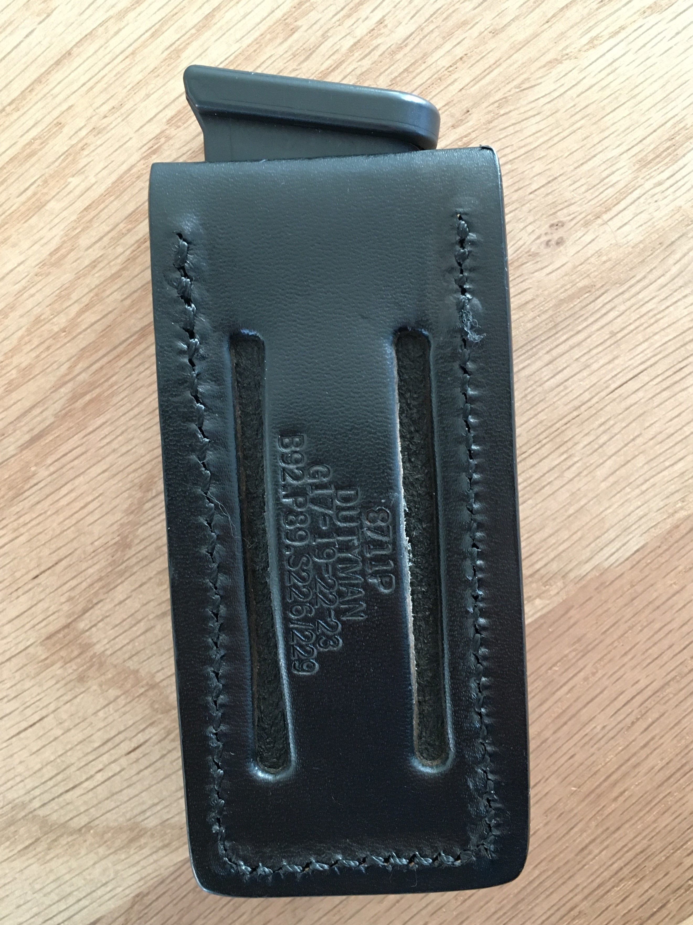 Dutyman Open Top Premium Leather Magazine Holder tacticals.be